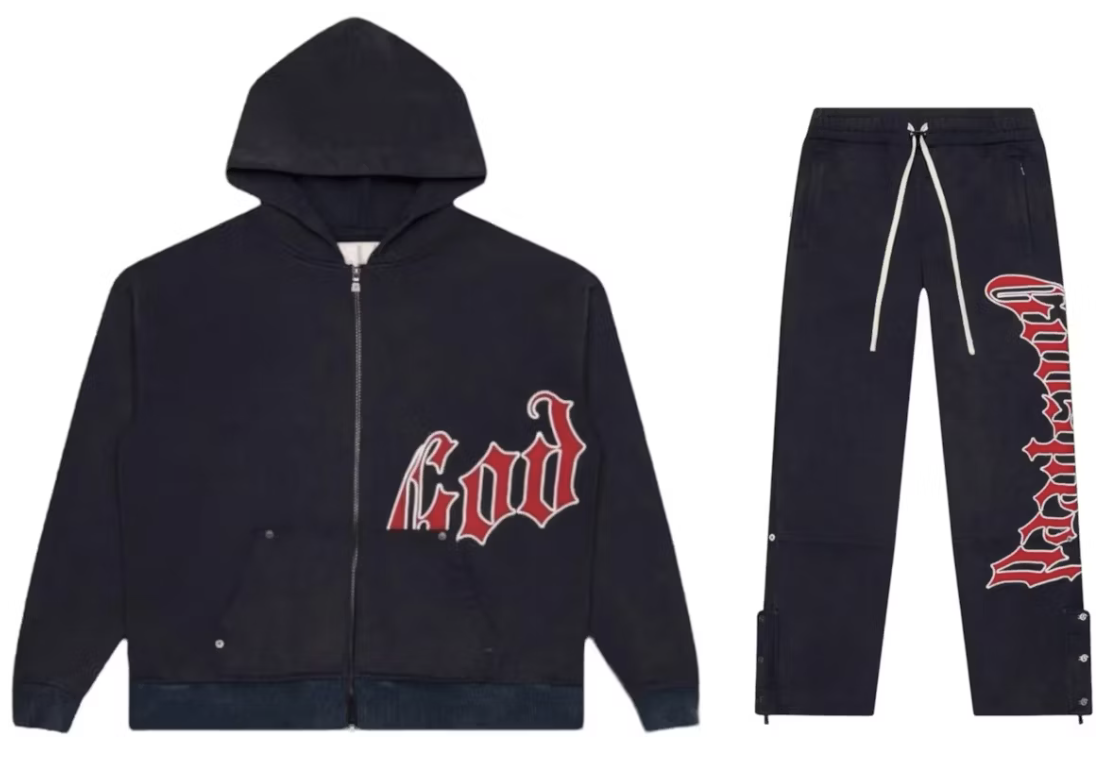 Godspeed Logo Sweatsuit "Navy/Red"