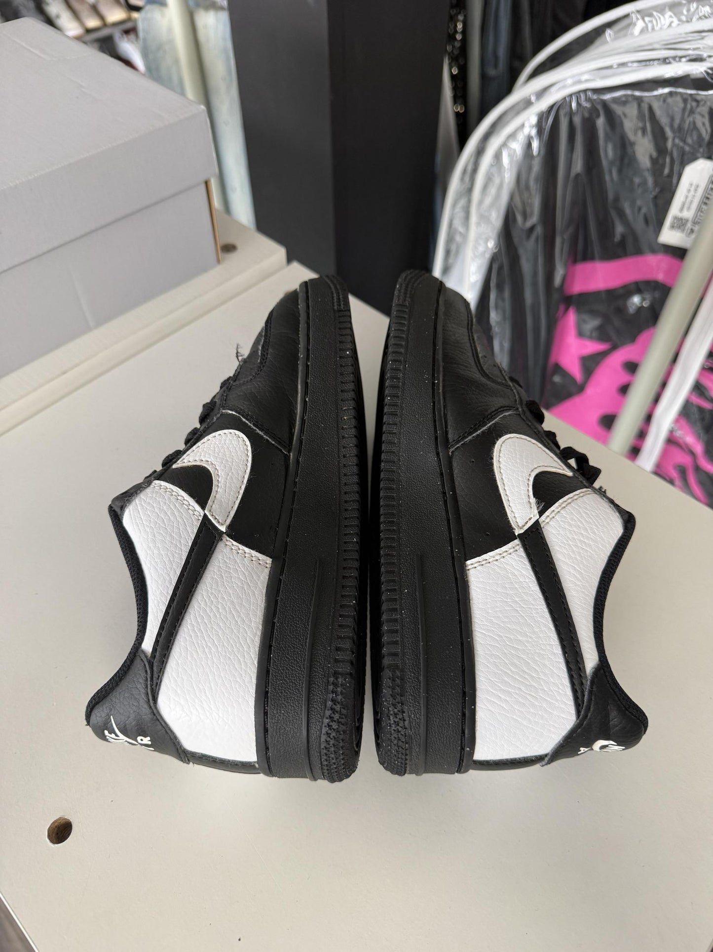 Nike Air Force 1 Low "Black White" Used Size 5.5Y/7W