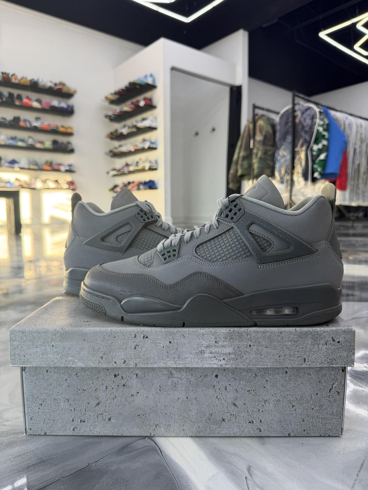 Jordan 4 "Wet Cement" Used Size 12
