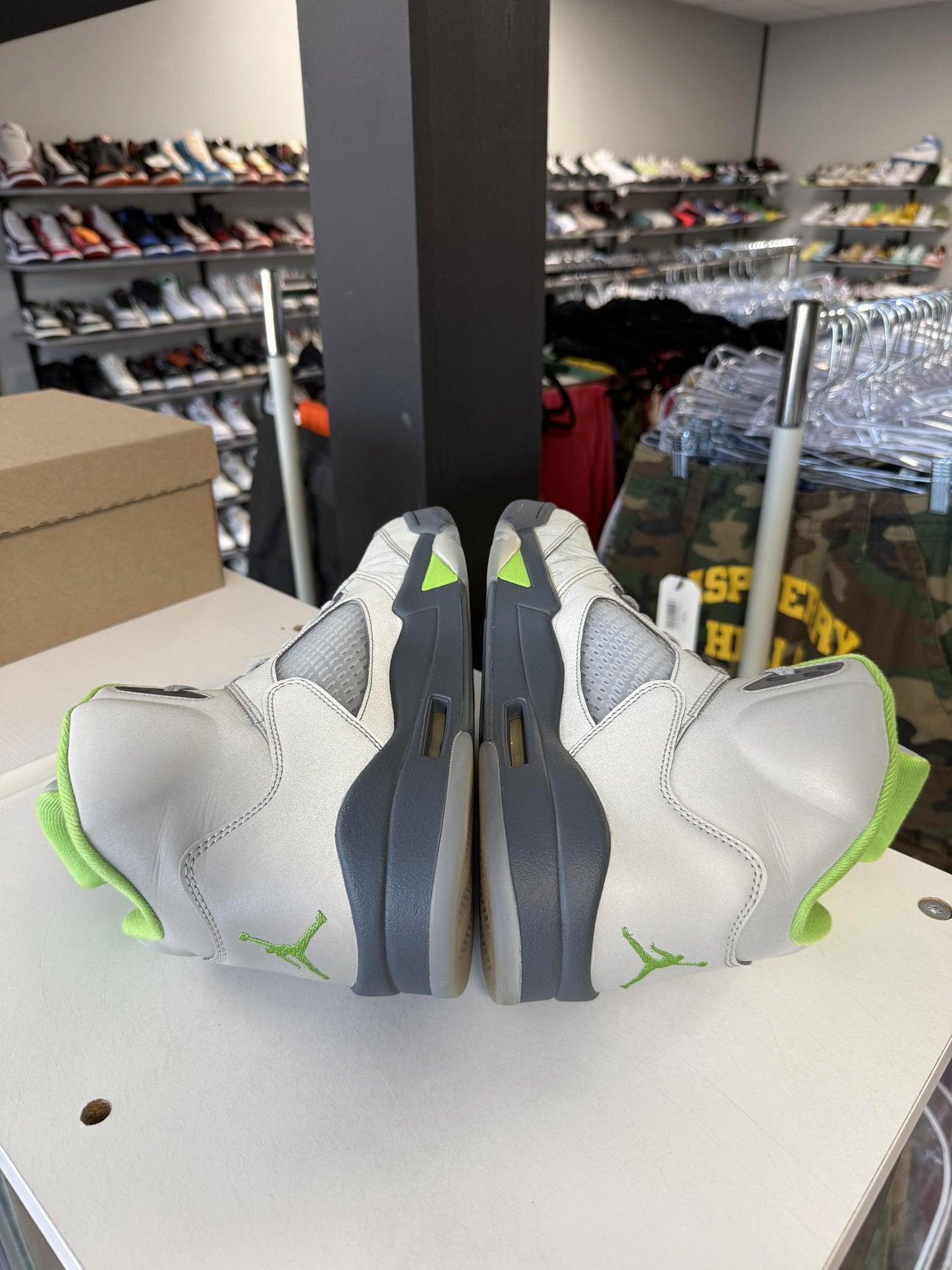 Jordan 5 "Green Bean" Used Size 13