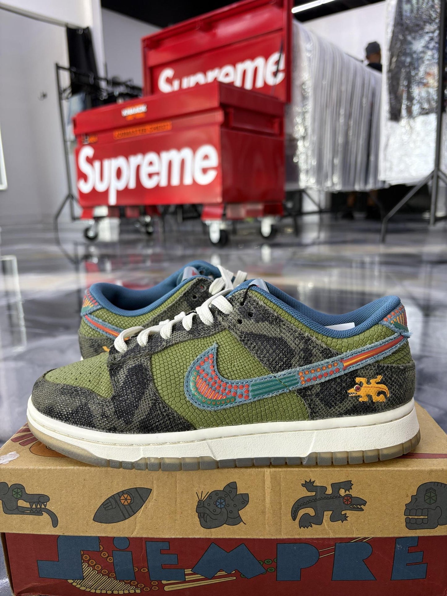 Nike Dunk Low Siempre Familia Used Size 6Y/7.5W