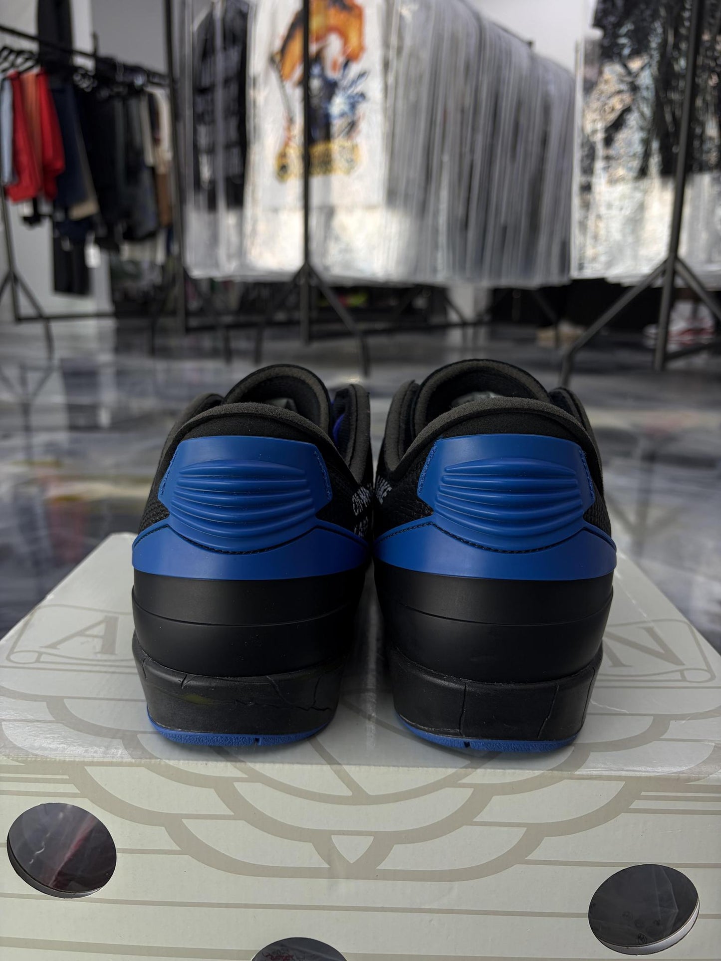 Jordan 2 Off White "Black Royal" Used Size 11