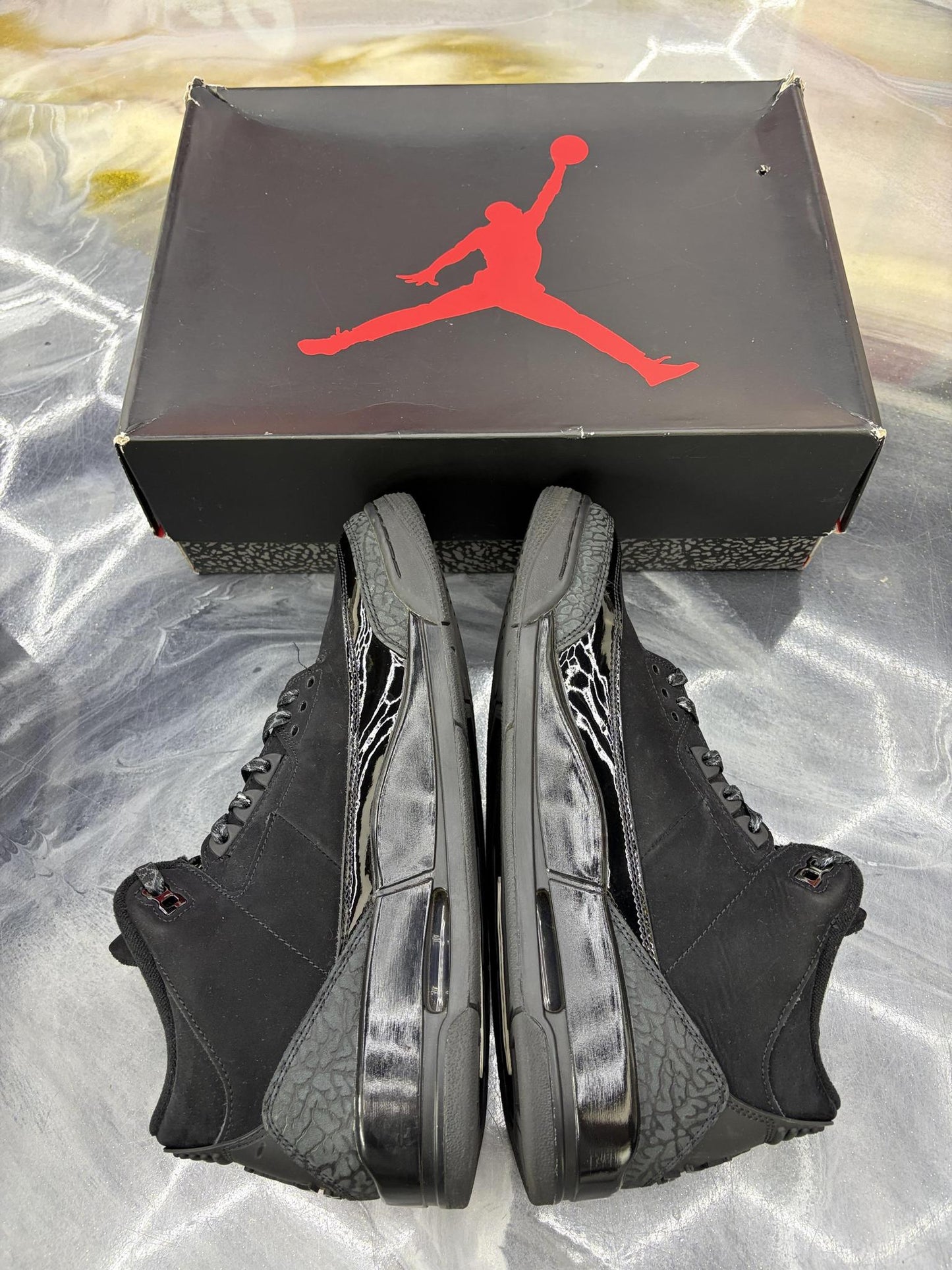 Jordan 3 "Black Cat" Used Size 11.5
