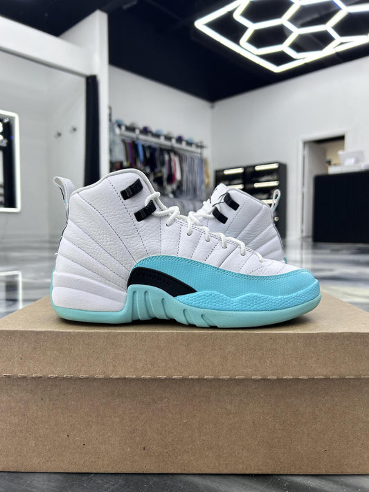 Jordan 12 "Light Aqua" Used Size 4.5Y/6W