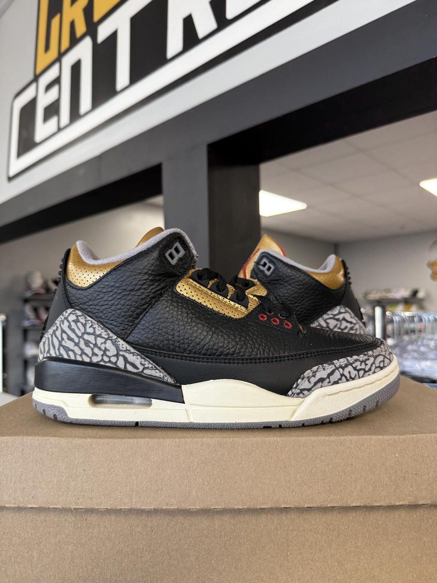 Jordan 3 "Gold Cement" Used Size 6Y/7.5W