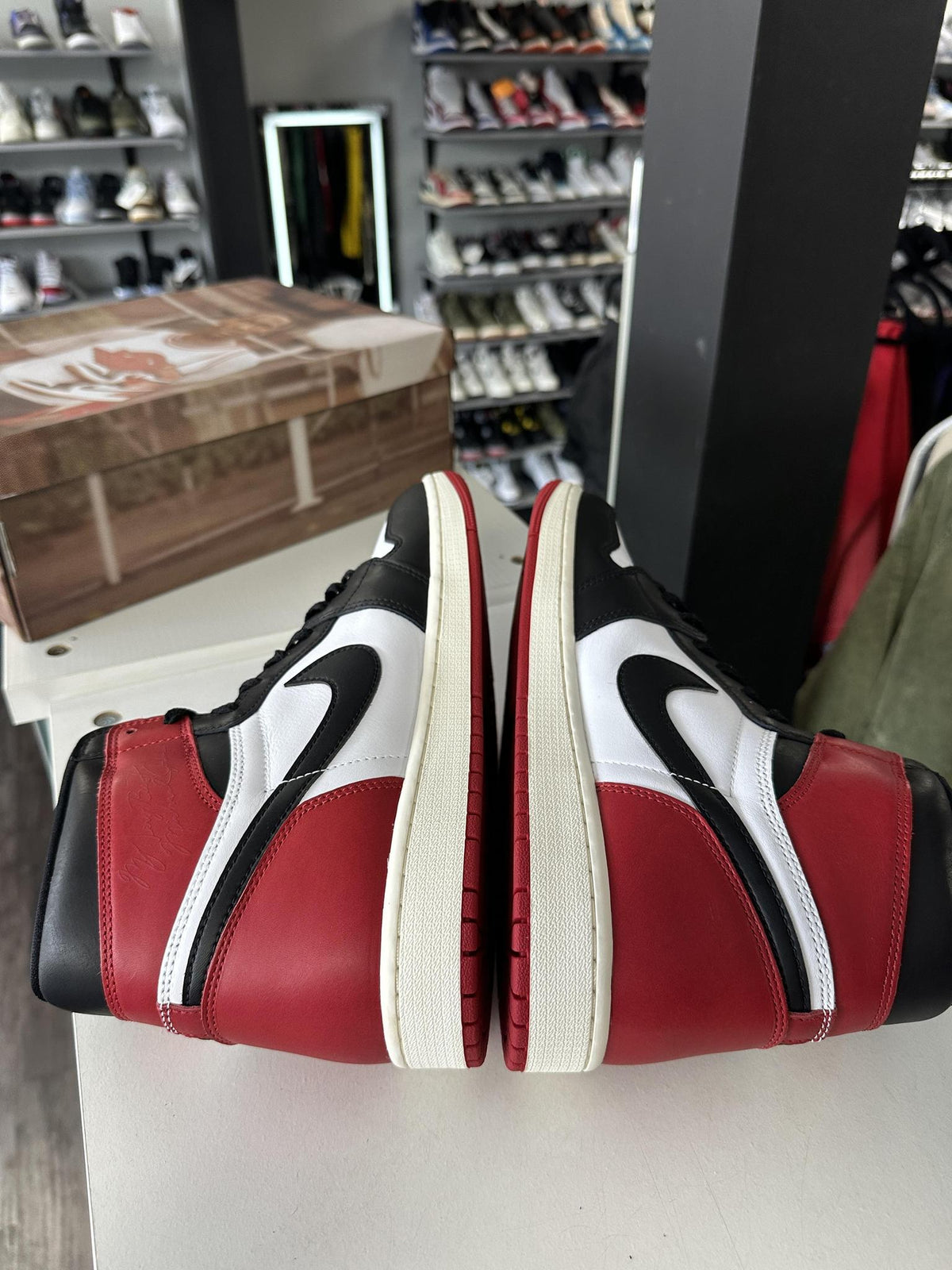 Jordan 1 "Black Toe Reimagined" Used Size 12
