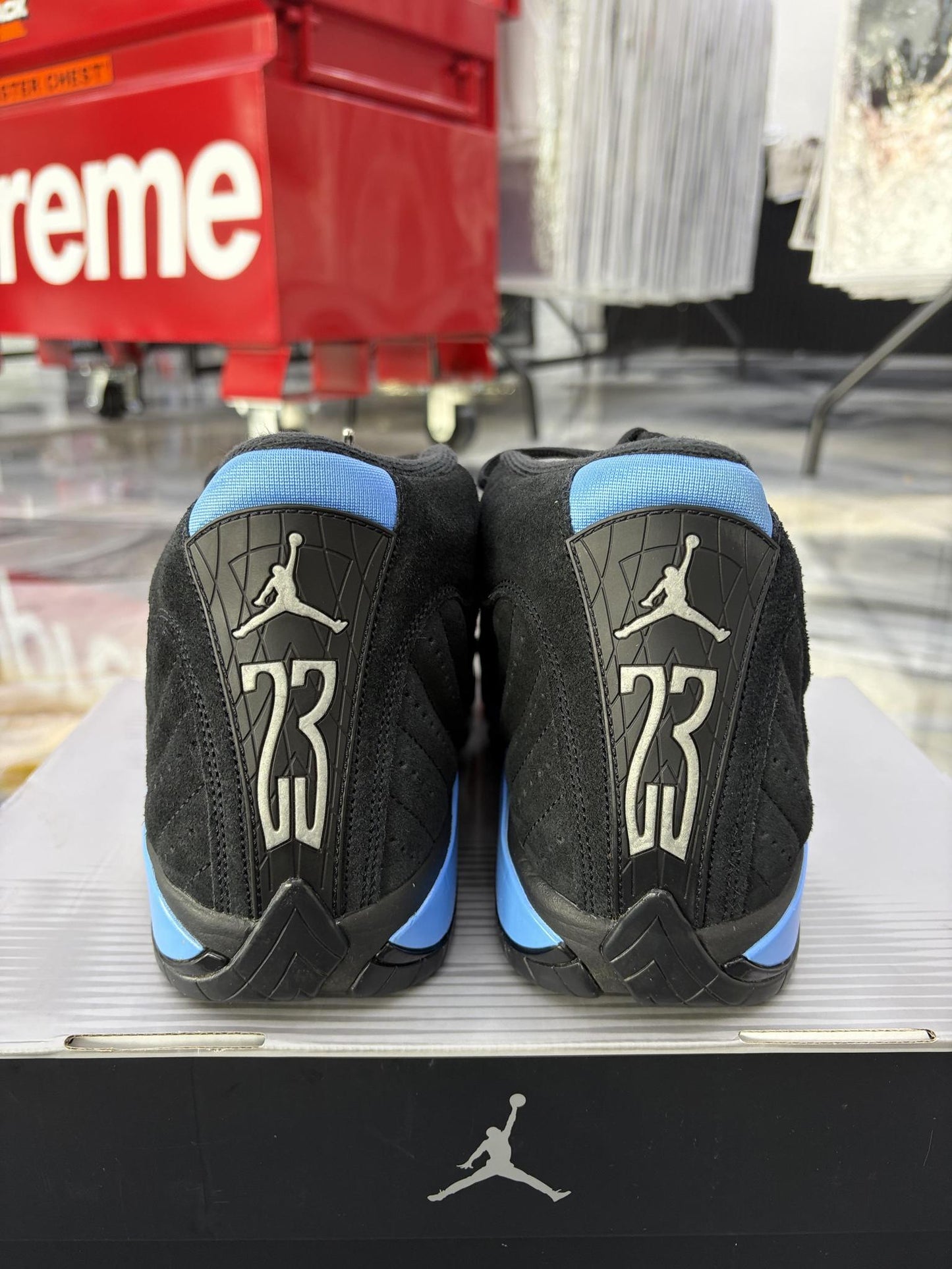 Jordan 14 "University Blue" Used Size 10.5