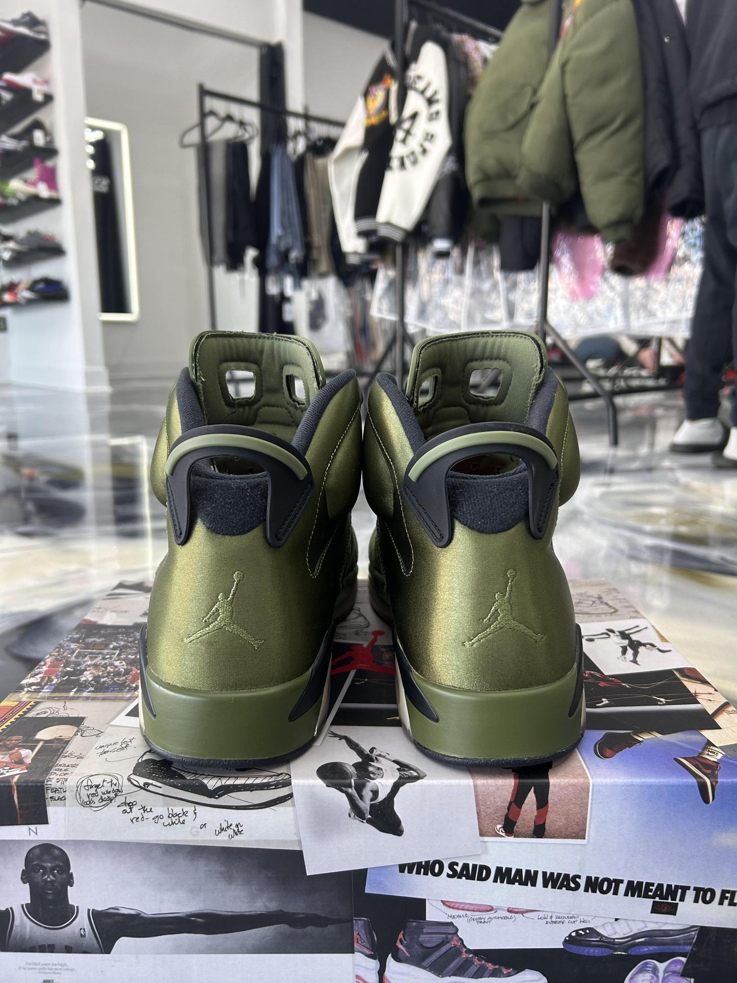 Jordan 6 "Pinnacle Flight Jacket" Used Size 12
