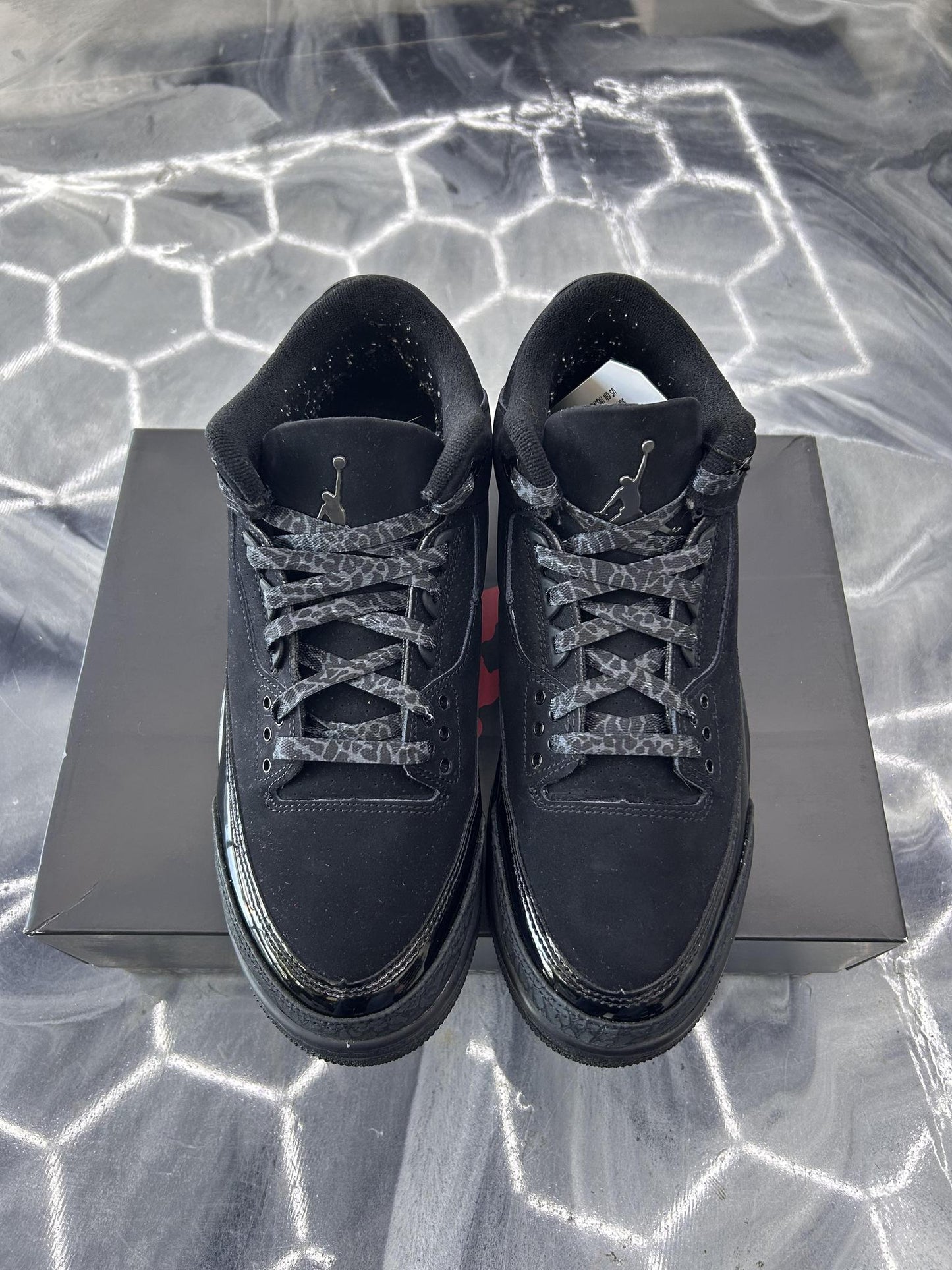 Jordan 3 "Black Cat" Used Size 9