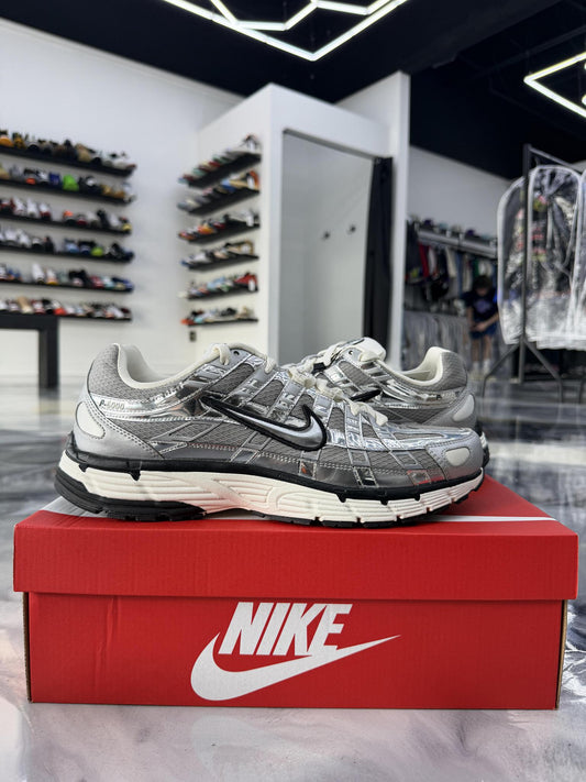 Nike P-6000 Metallic Silver Used Size 11