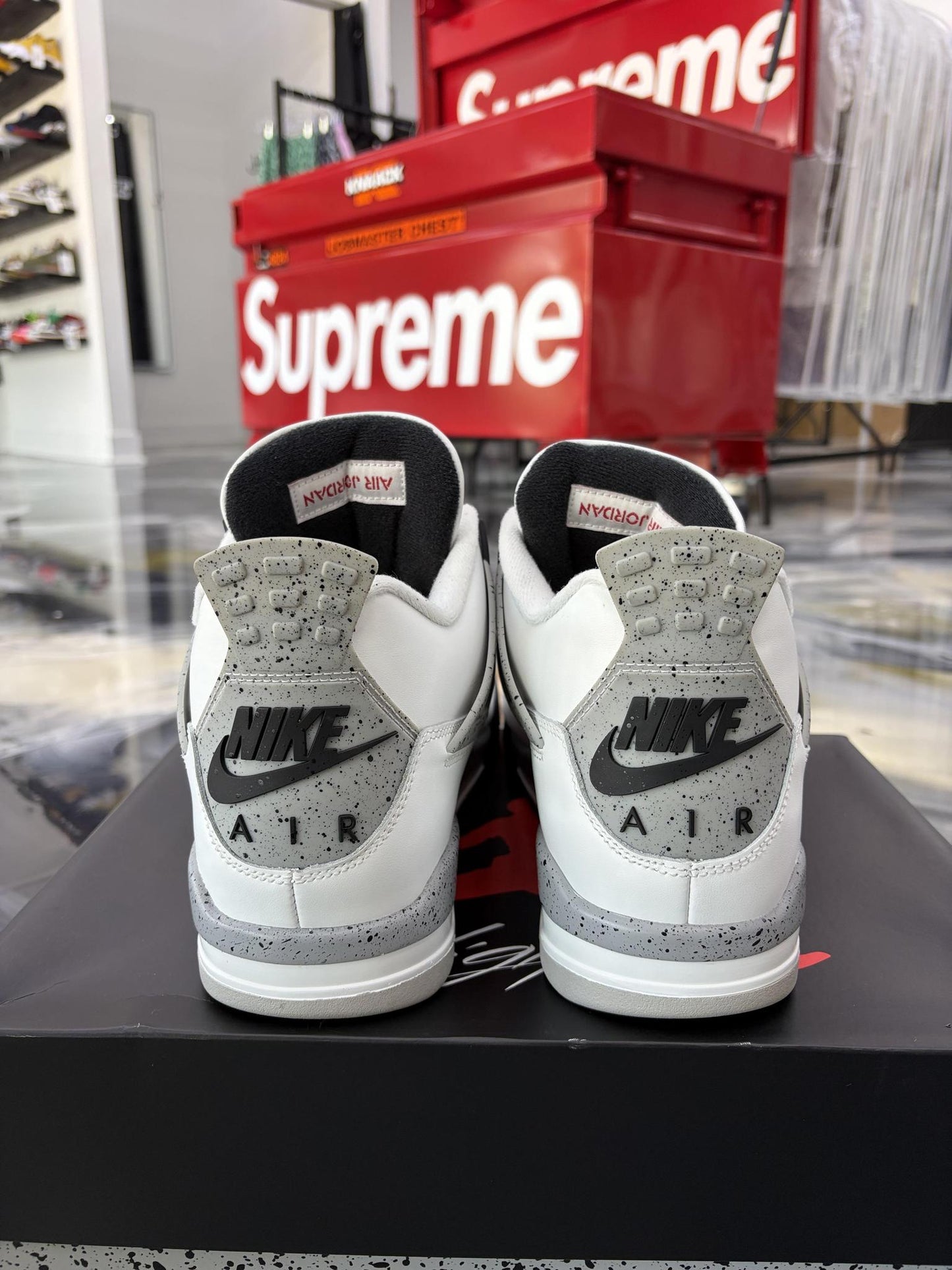 Jordan 4 "White Cement" Used Size 12
