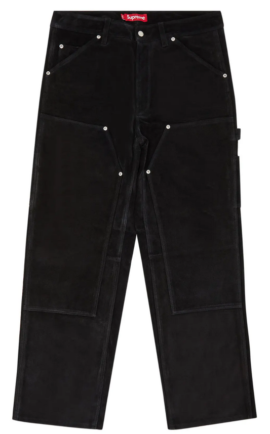 Supreme Suede Double Knee Painter Pant "Black"