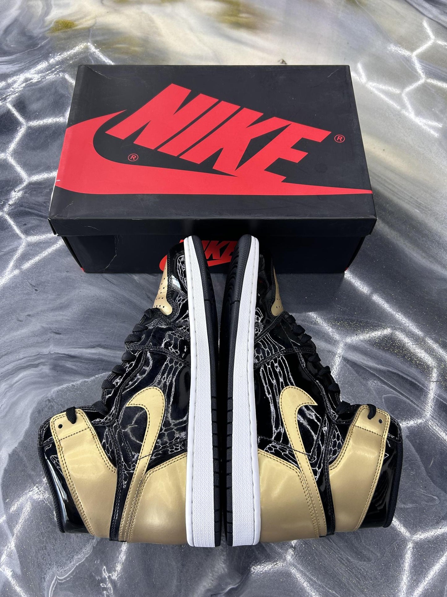 Jordan 1 "Gold Toe" Used Size 11.5