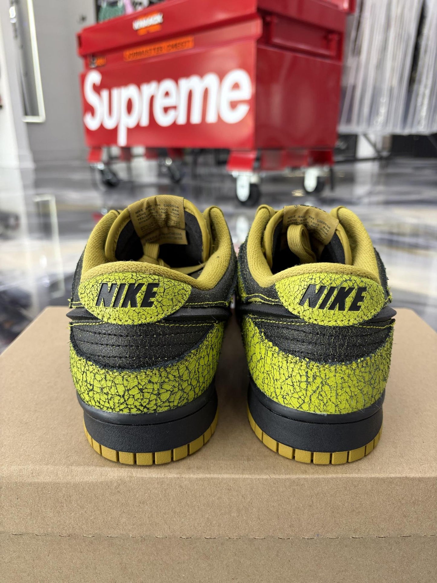 Nike Dunk Low "Halloween Skulls" Used Size 9