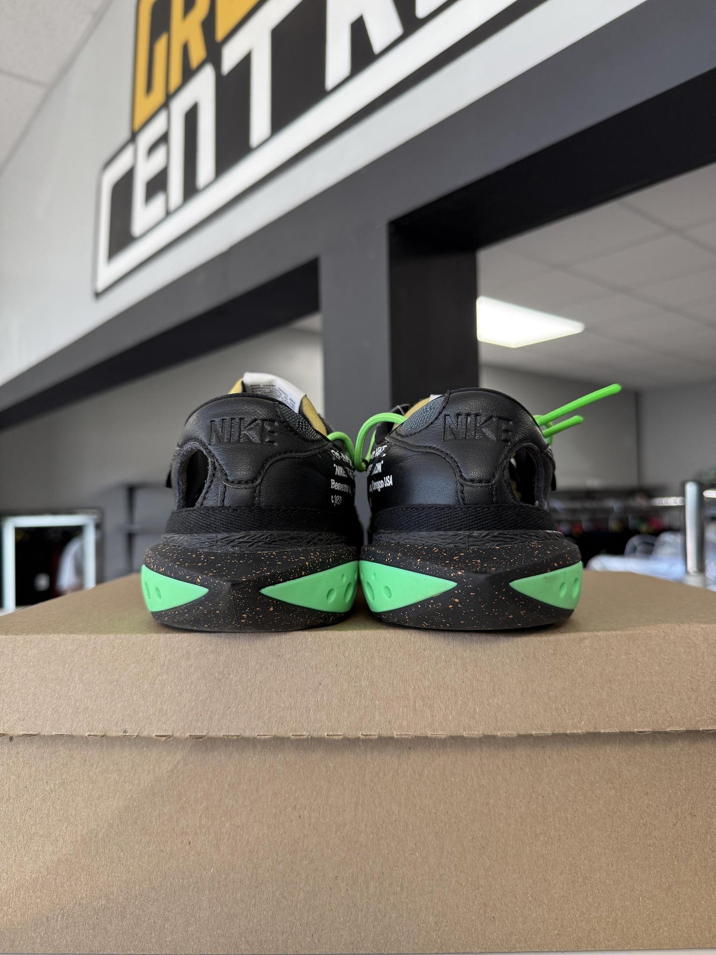 Nike Blazer Low x Off White "Black" Used Size 10.5