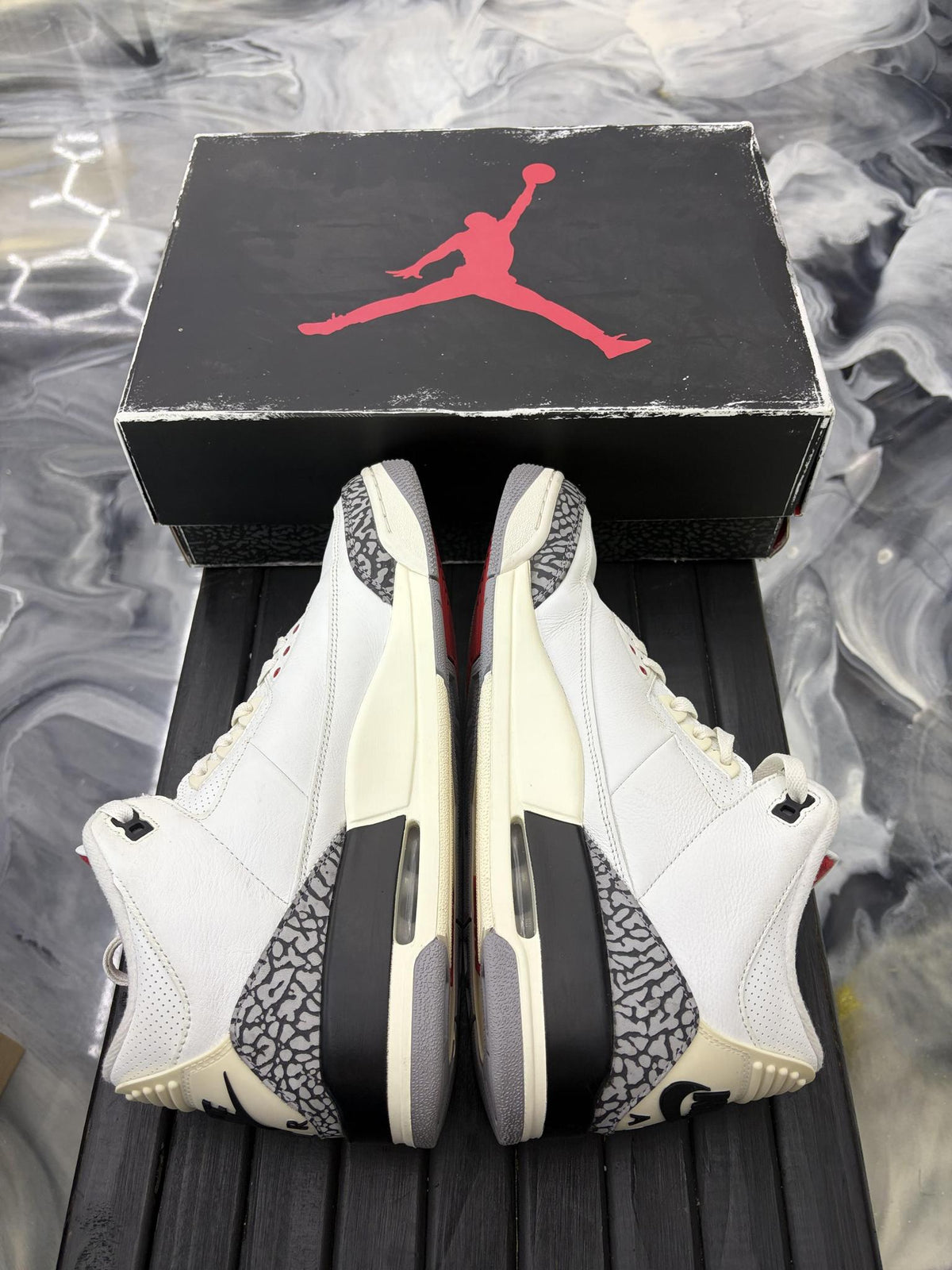 Jordan 3 "White Cement Reimagined" Used Size 12