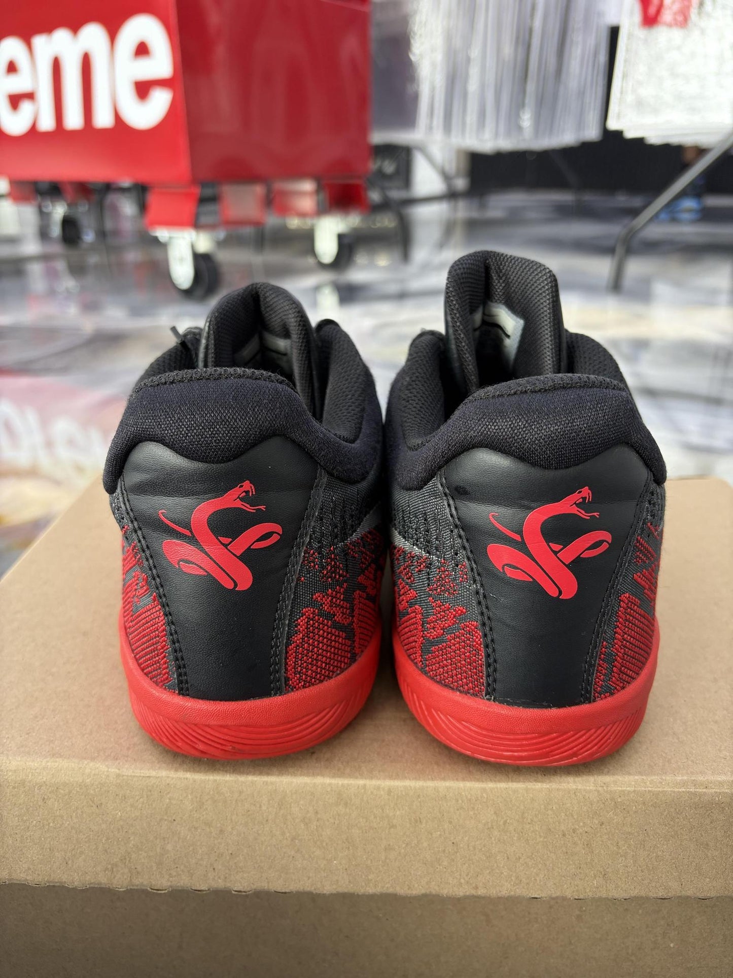 Nike Mamba Rage "Black Red" Used Size 12