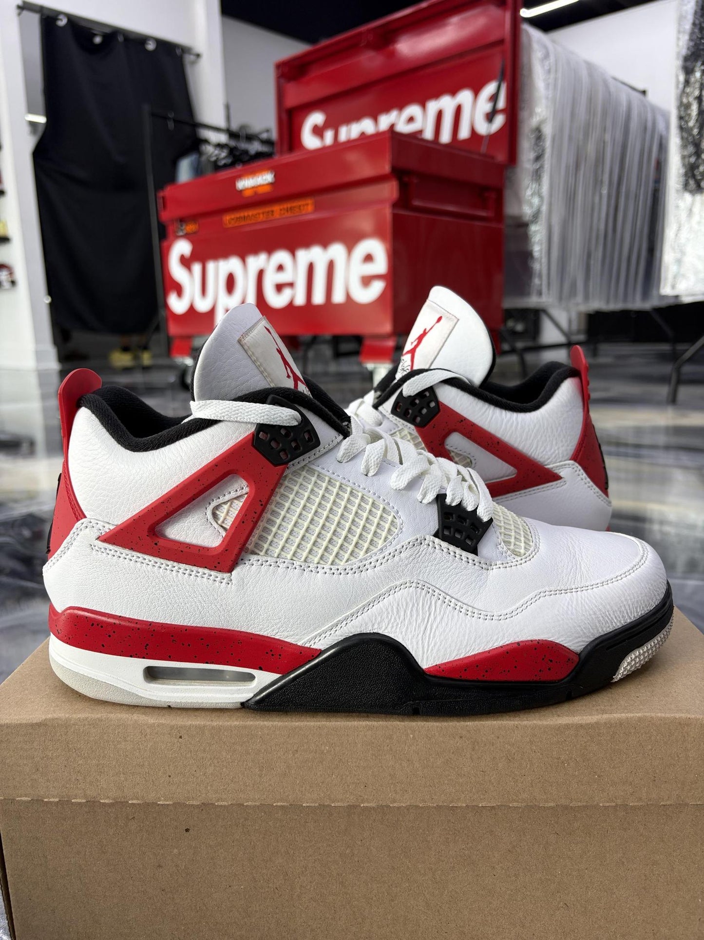 Jordan 4 "Red Cement" Used Size 11