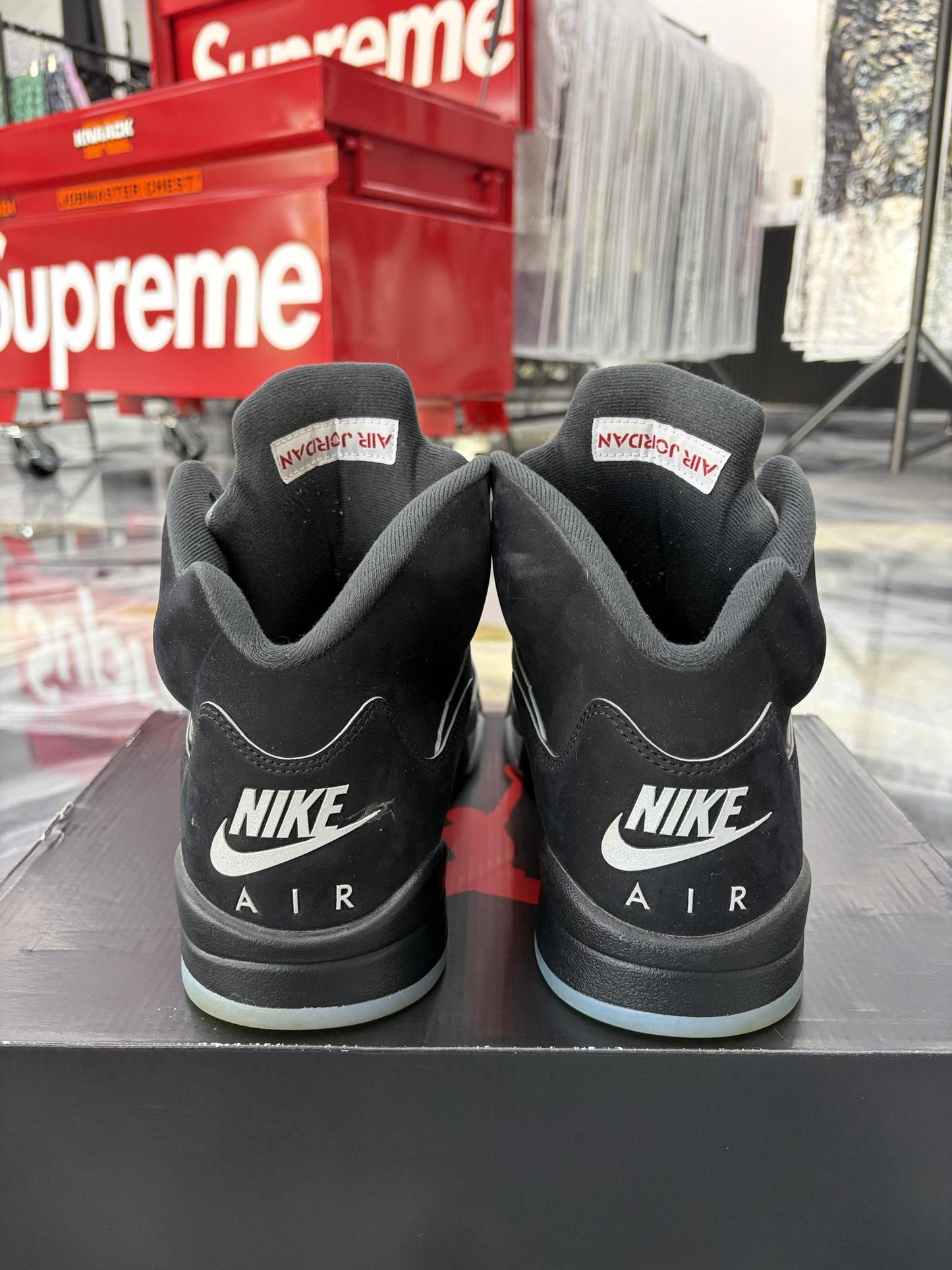 Jordan 5 "Reimagined Black Metallic" Used Size 14