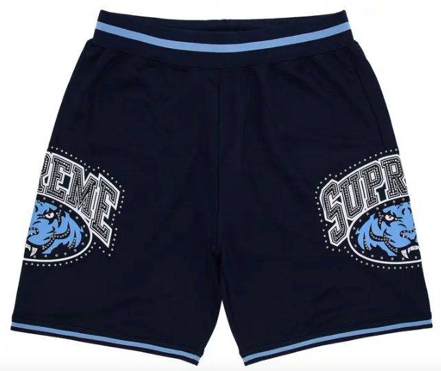 Supreme Studded Basketball Shorts "Navy"