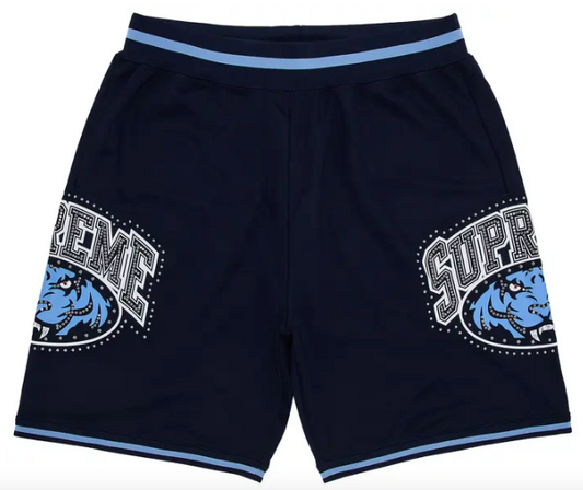 Supreme Studded Basketball Shorts "Navy"
