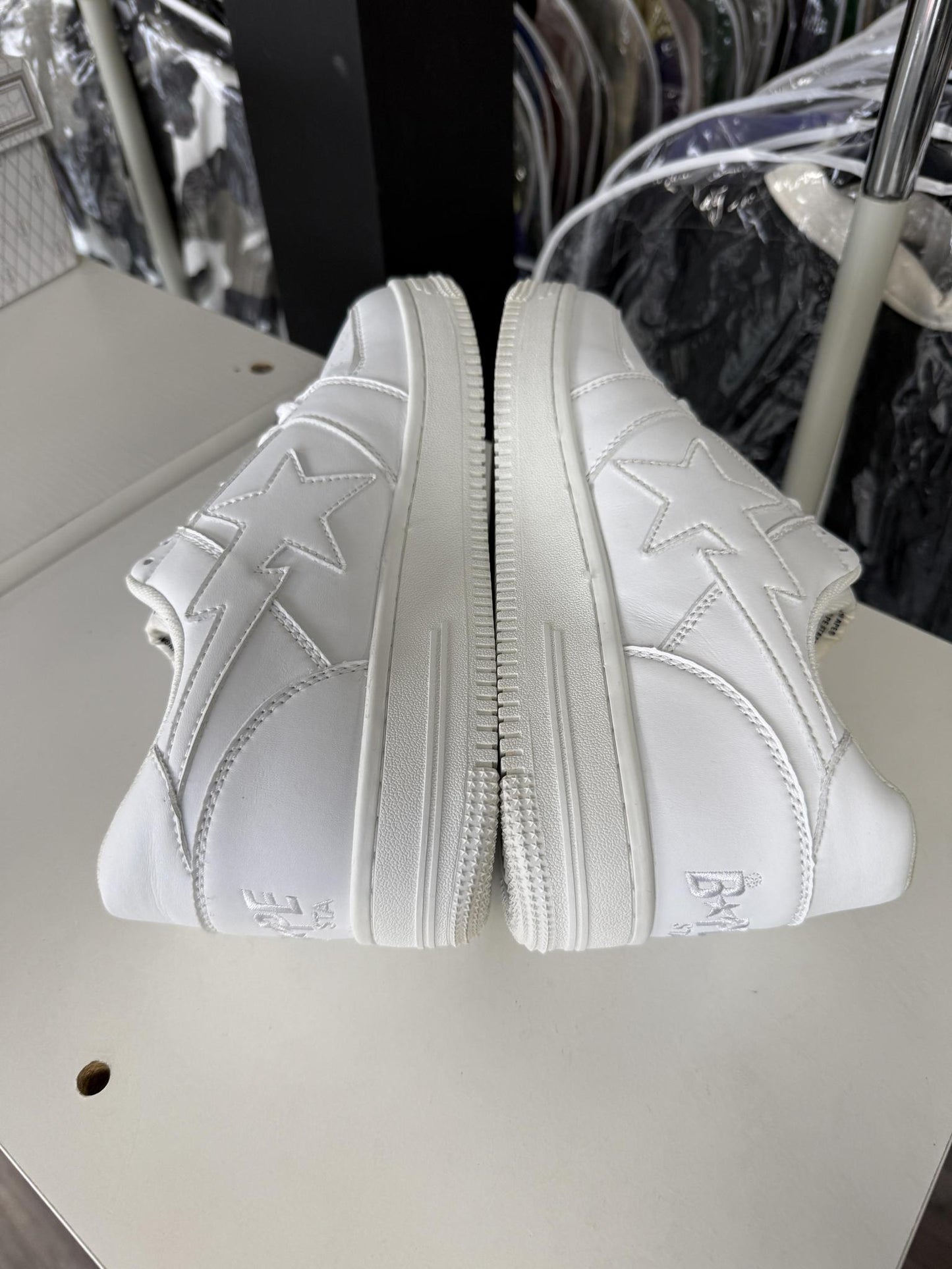 Bape Sta "Triple White" Used Size 10.5