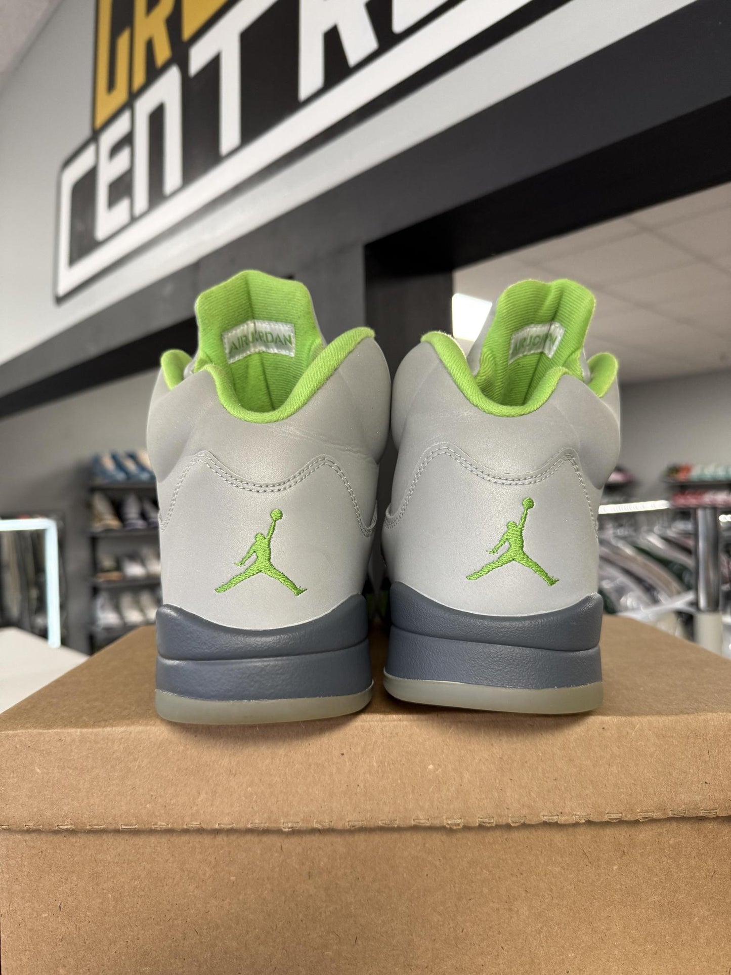 Jordan 5 "Green Bean" Used Size 13