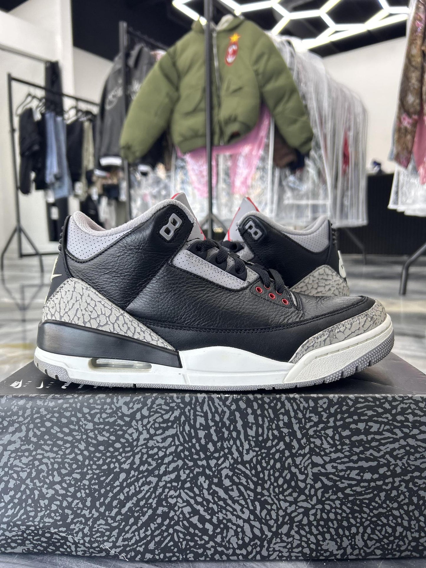 Jordan 3 "Black Cement" Used Size 9.5