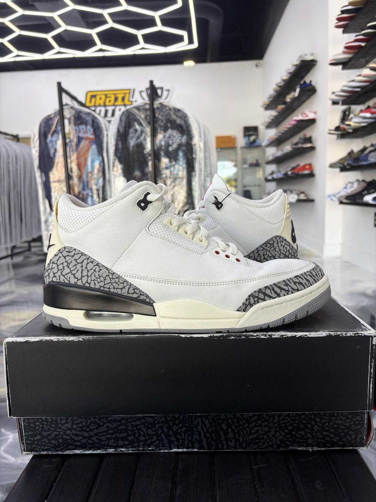 Jordan 3 "White Cement Reimagined" Used Size 12