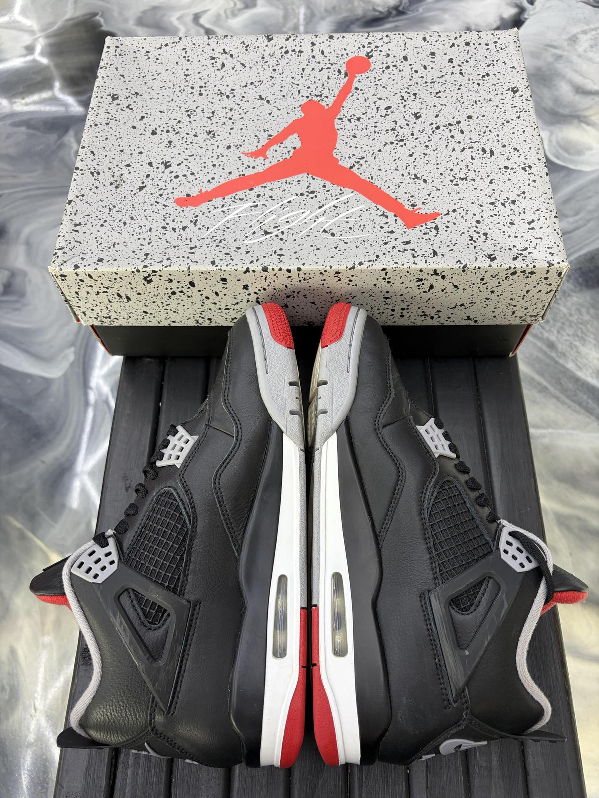 Jordan 4 "Bred Reimagined" Used Size 9