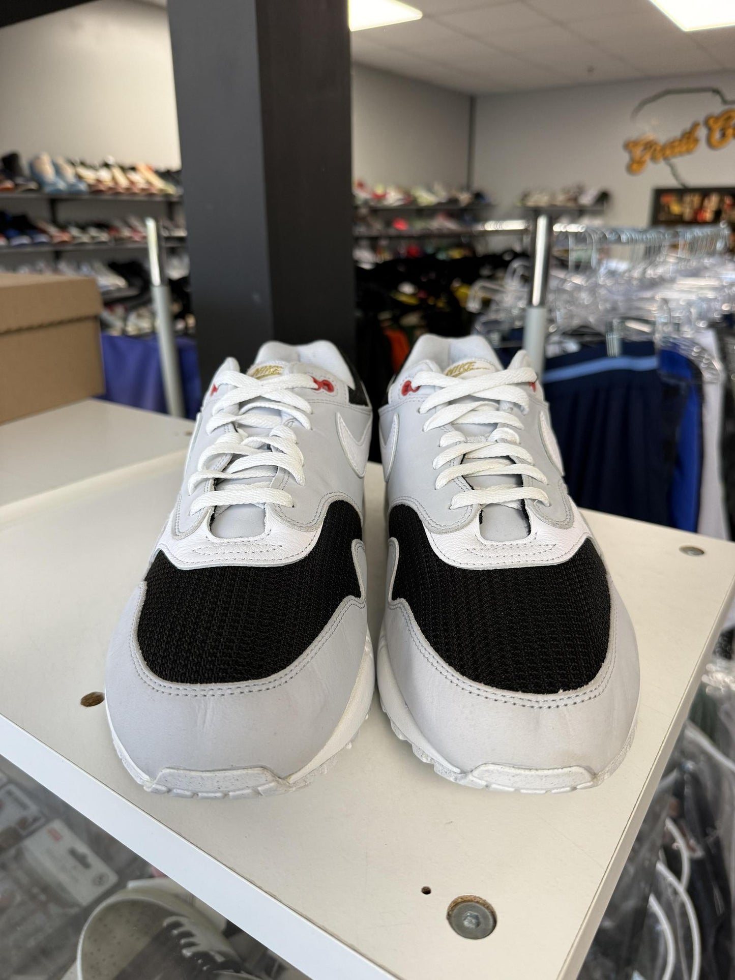 Air Max 1 "Black Grey" Used Size 14
