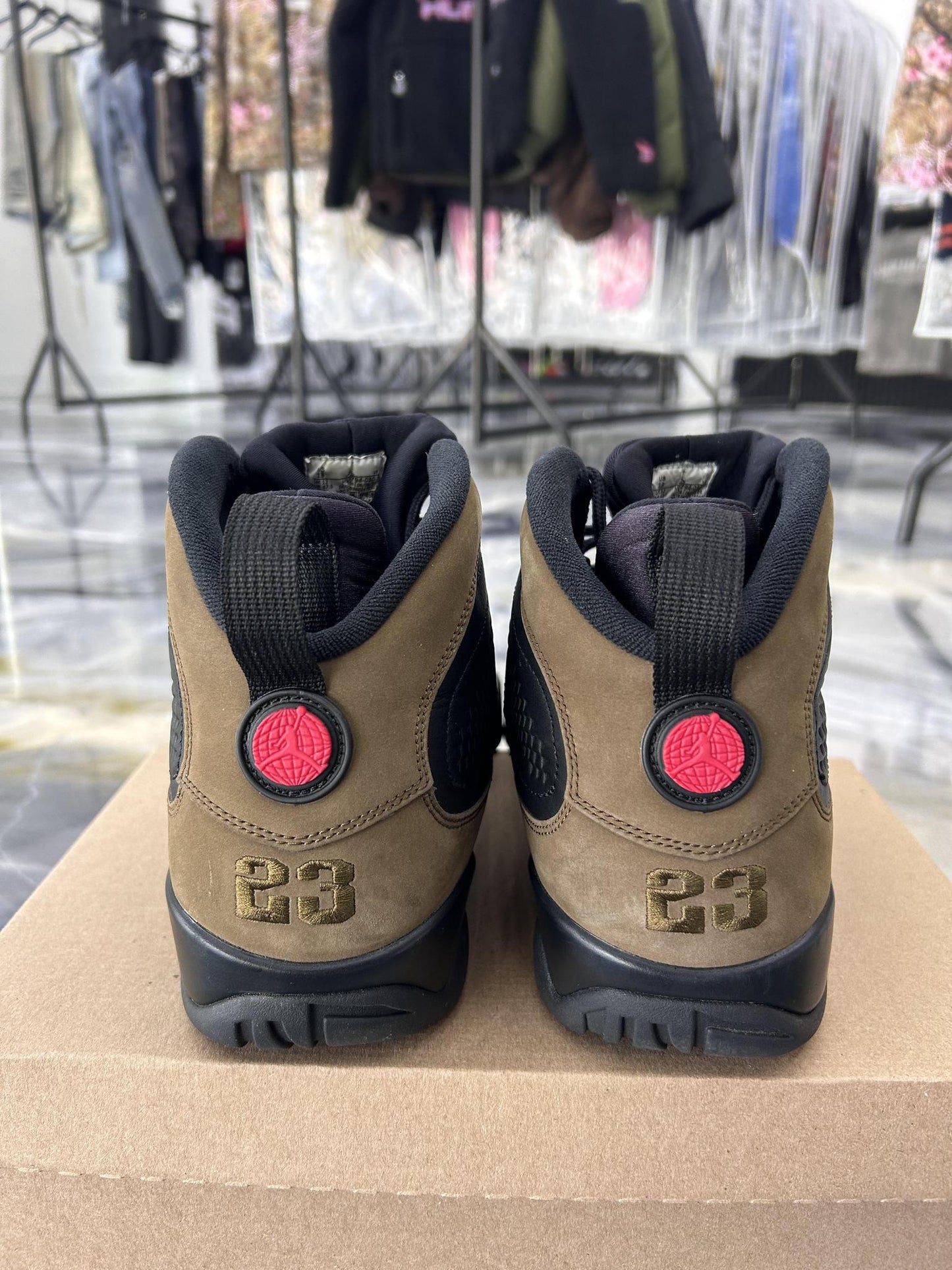 Jordan 9 "Olive" Used Size 13
