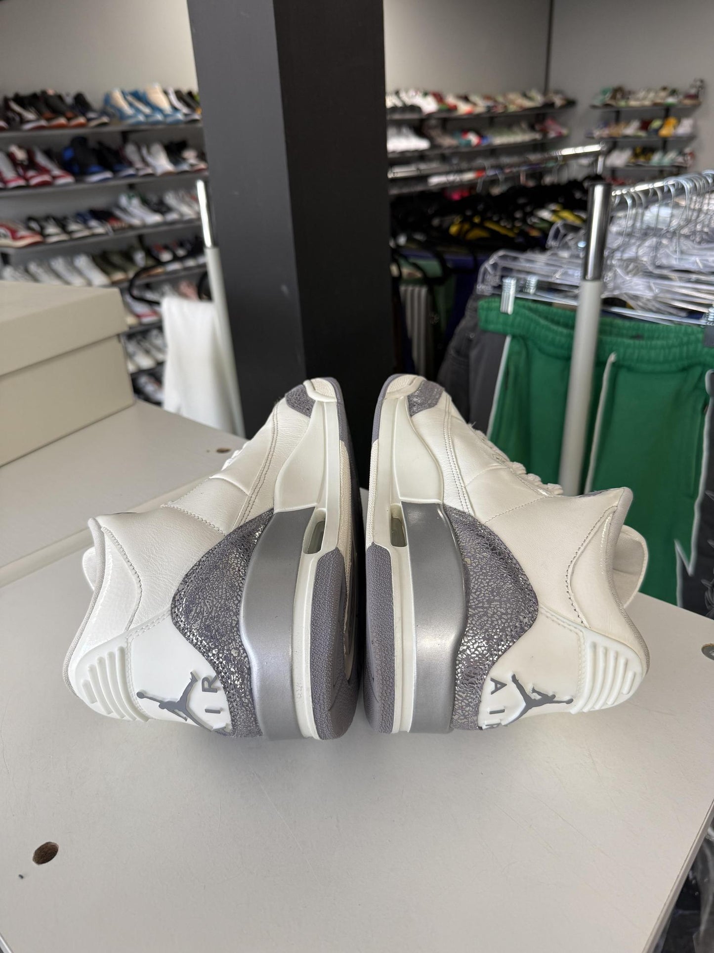 Jordan 3 "Sail Cement" Used Size 9.5