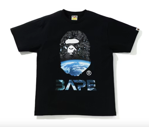 Bape Tee Big Ape Head "Space Camo"