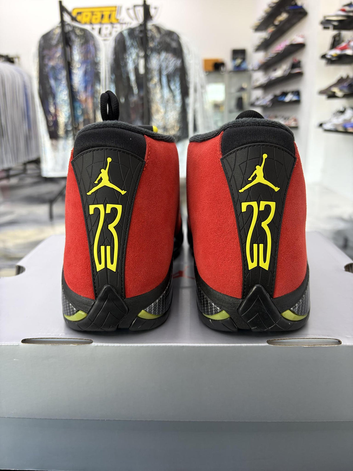 Jordan 14 "Ferrari" Used Size 9
