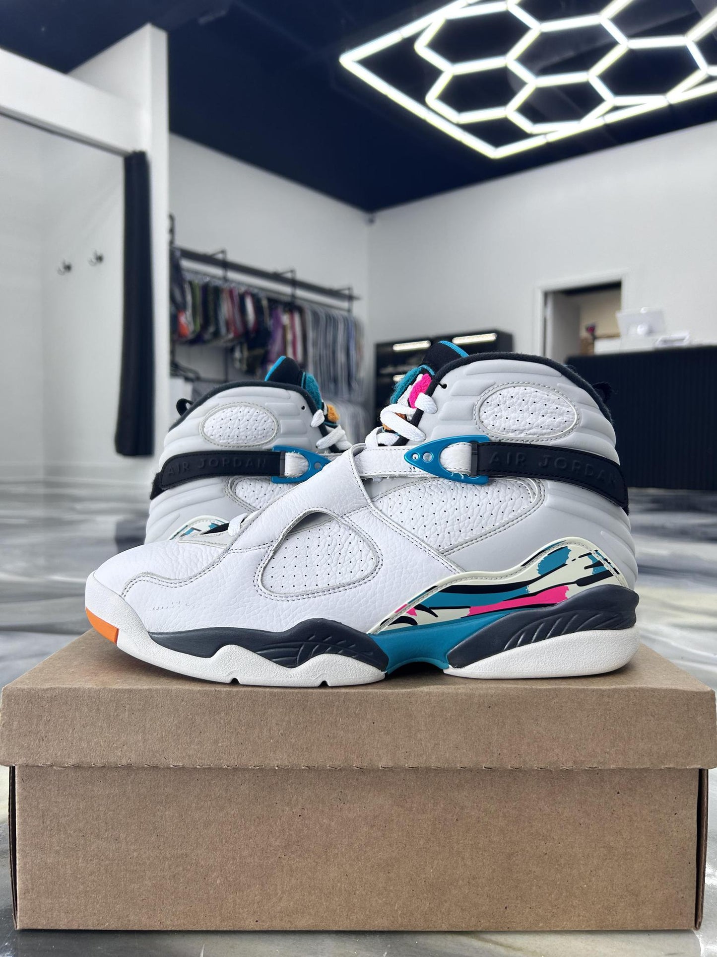 Jordan 8 "Turbo Green" Used Size 12