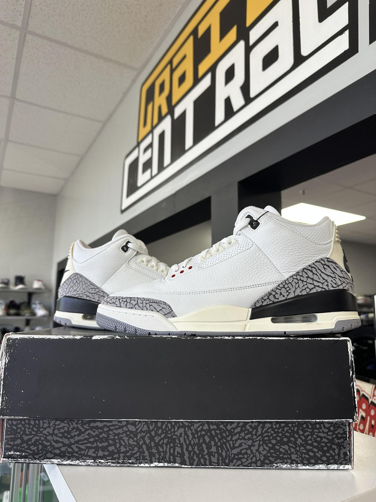 Jordan 3 "White Cement Reimagined" Size 12 Used