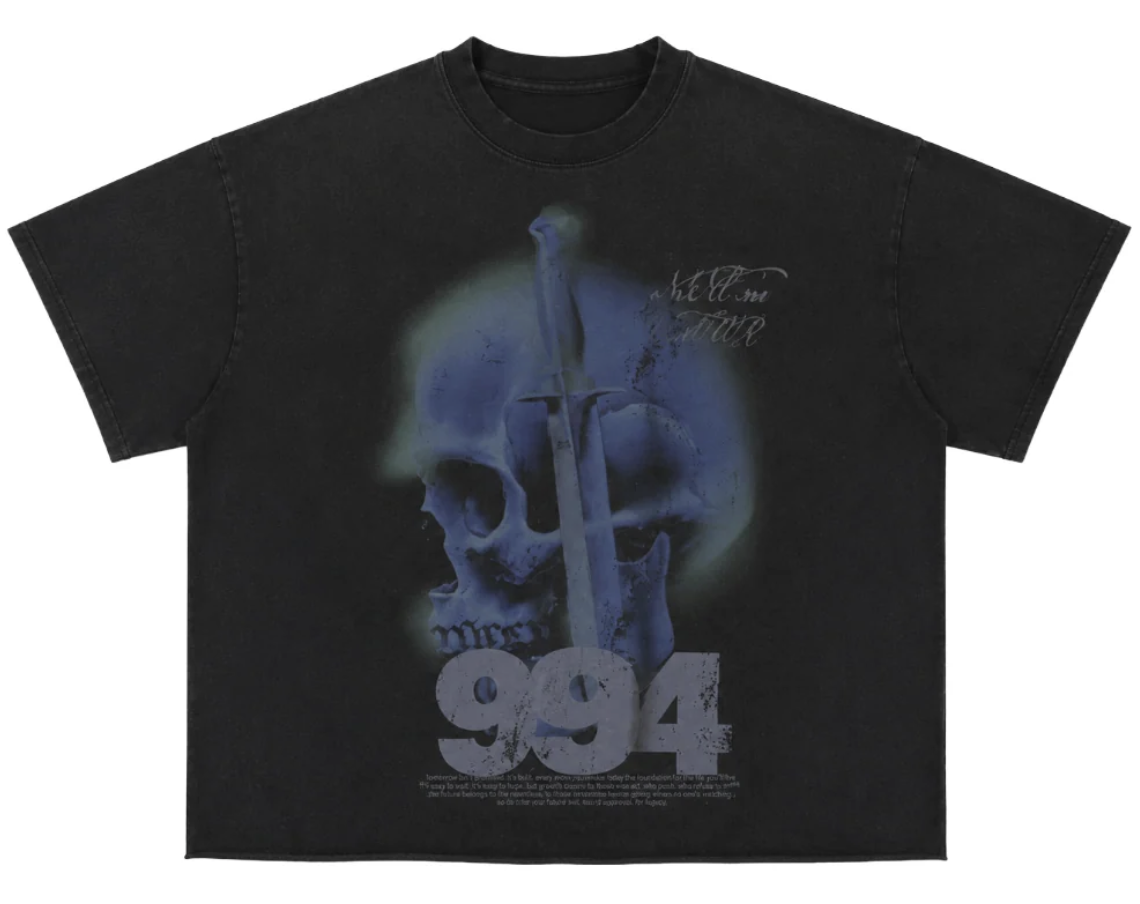 MNML Knife Skull Tee "Black"