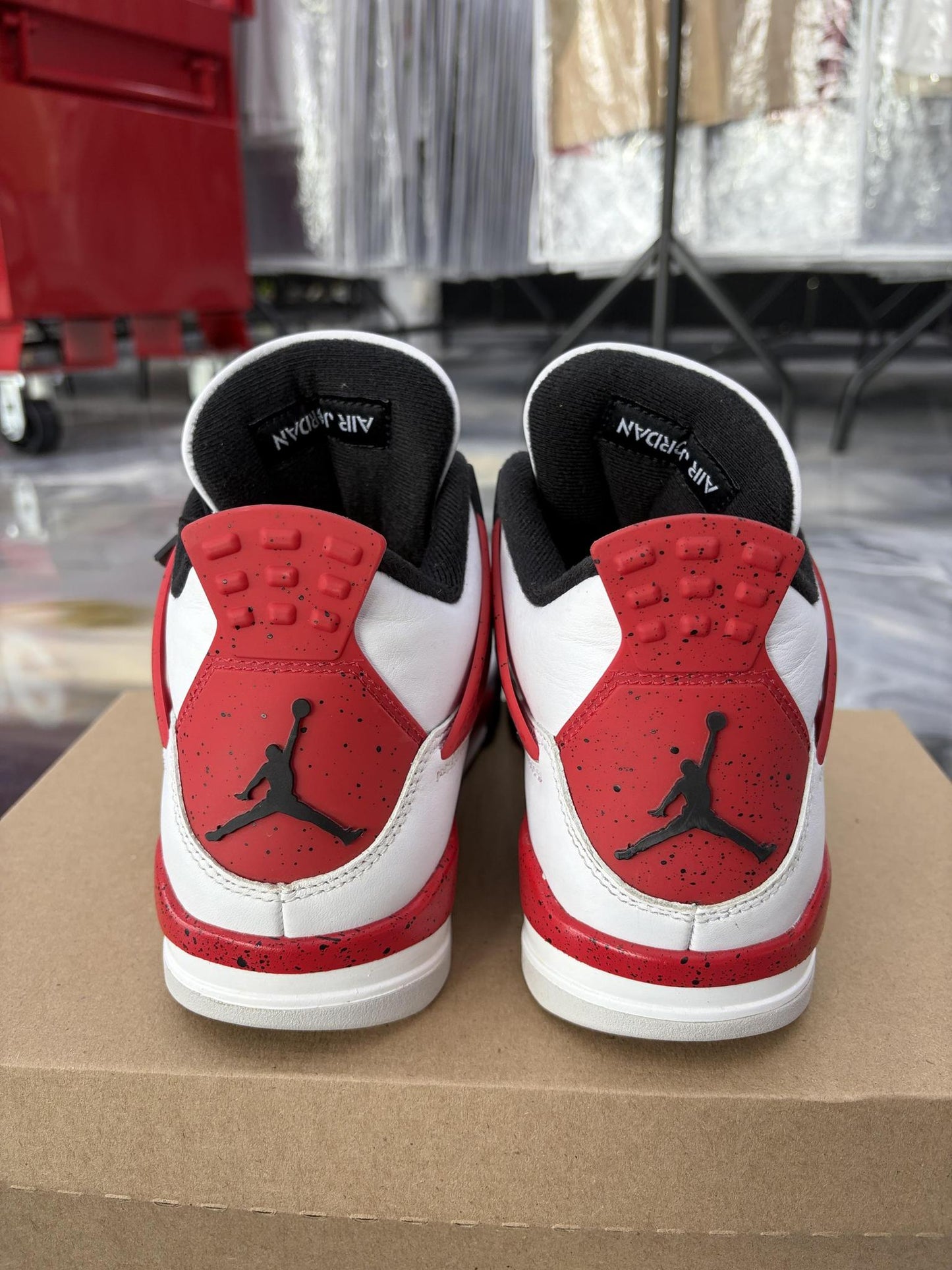 Jordan 4 "Red Cement" Used Size 8
