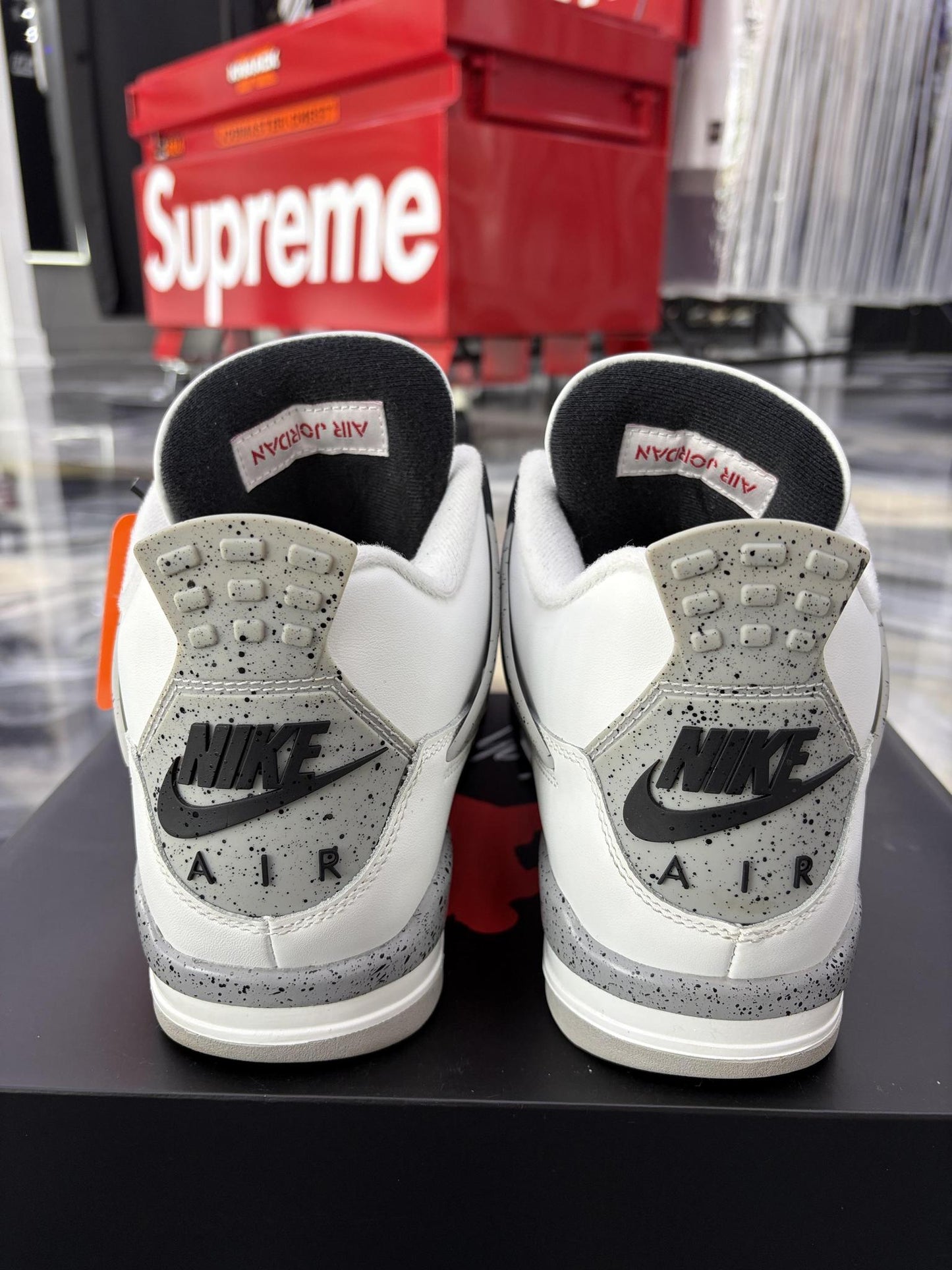 Jordan 4 "White Cement" Used Size 10