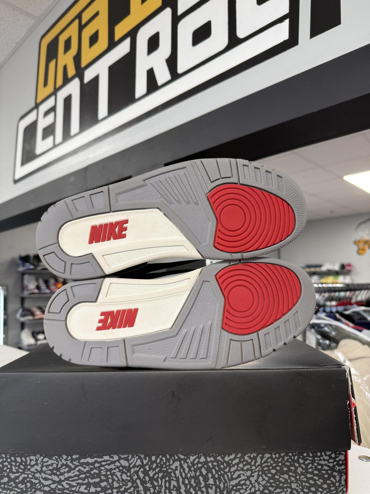 Jordan 3 "Black Cement" Used Size 9