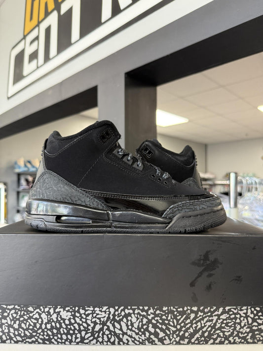 Jordan 3 Black Cat Used Size 3.5Y/5W