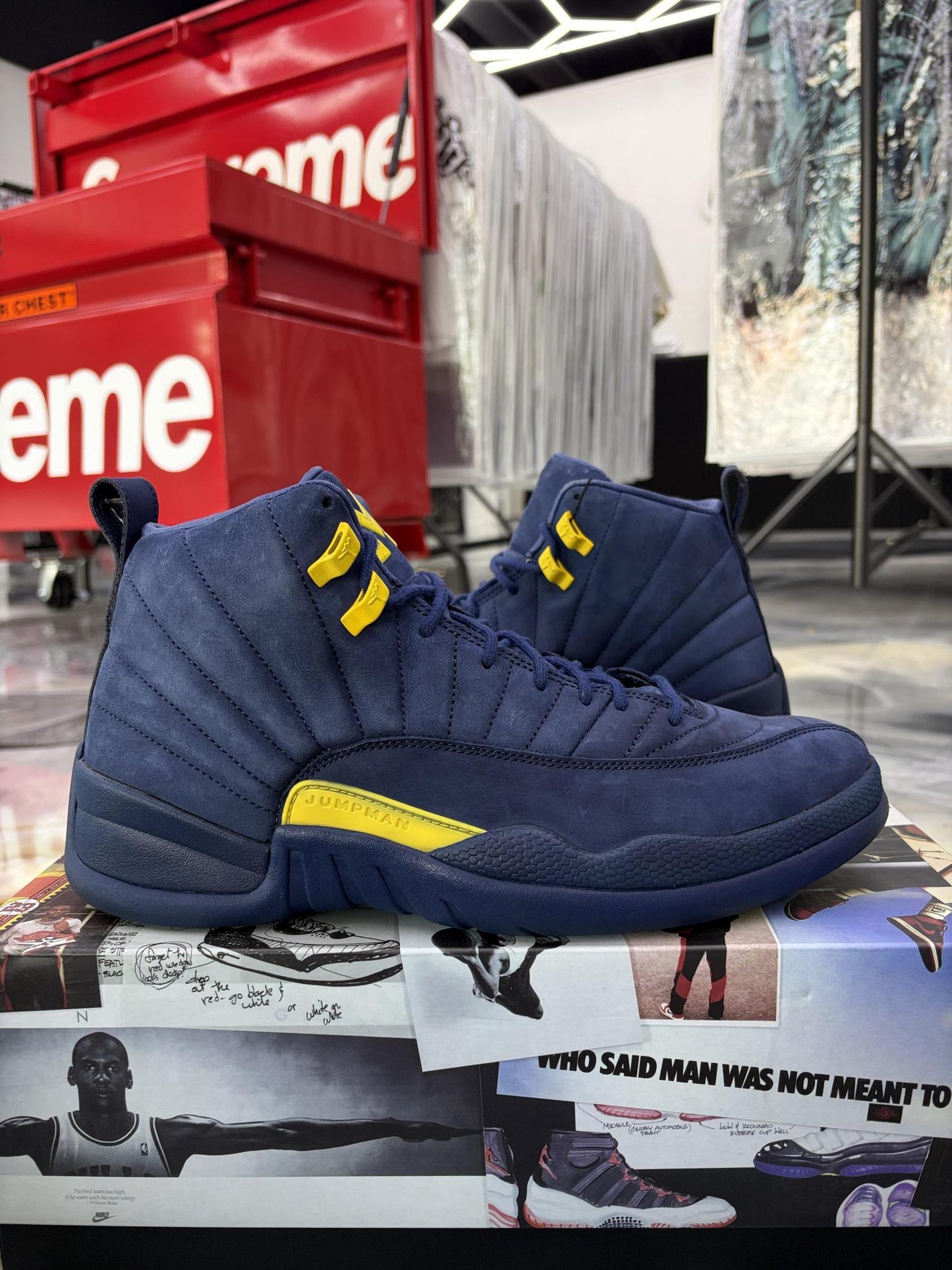 Jordan 12 "Michigan" Used Size 12