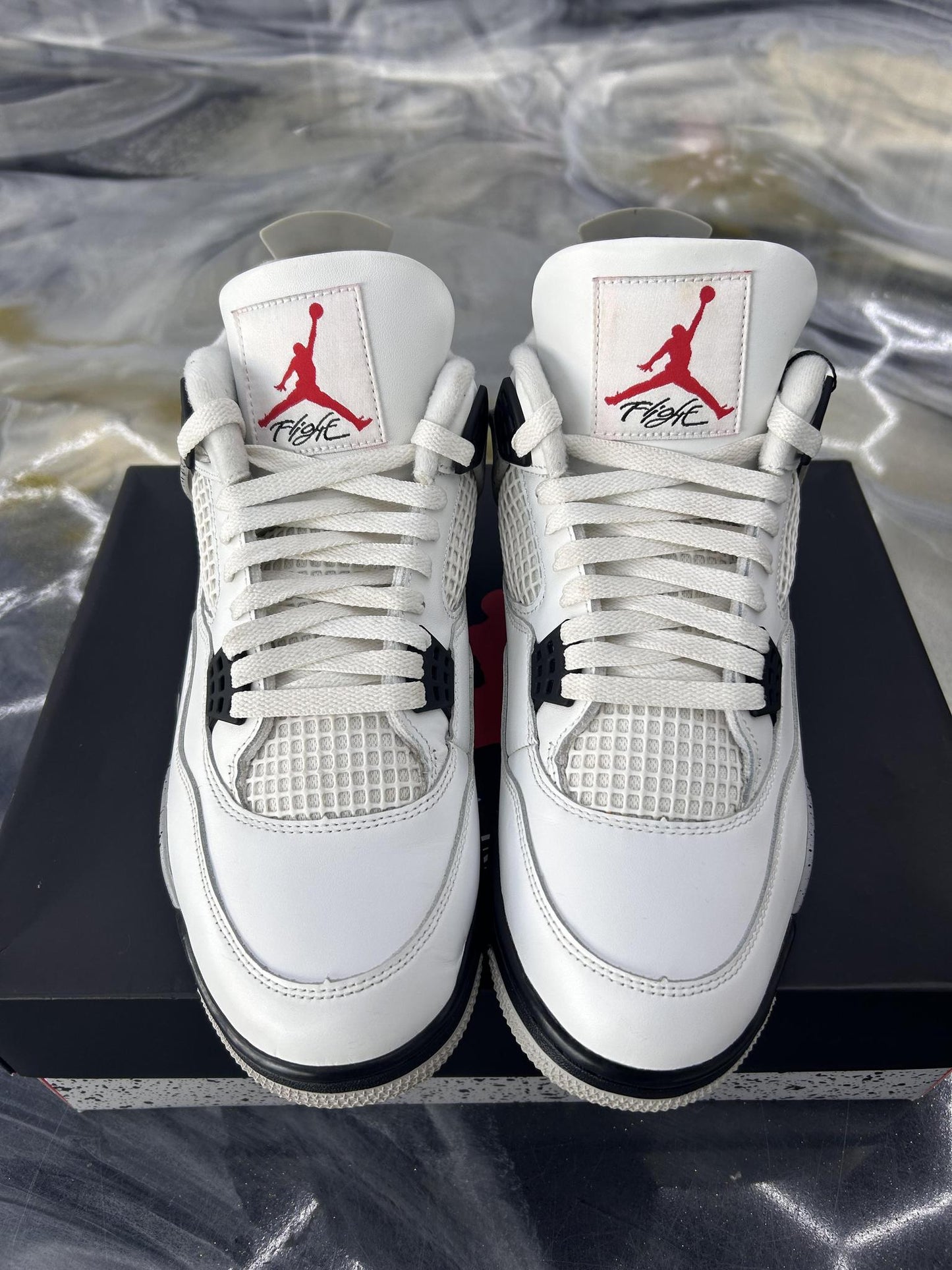 Jordan 4 "White Cement" Used Size 11.5