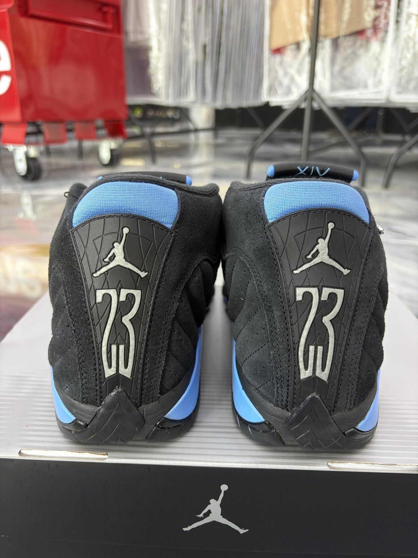 Jordan 14 "University Blue" Used Size 11.5