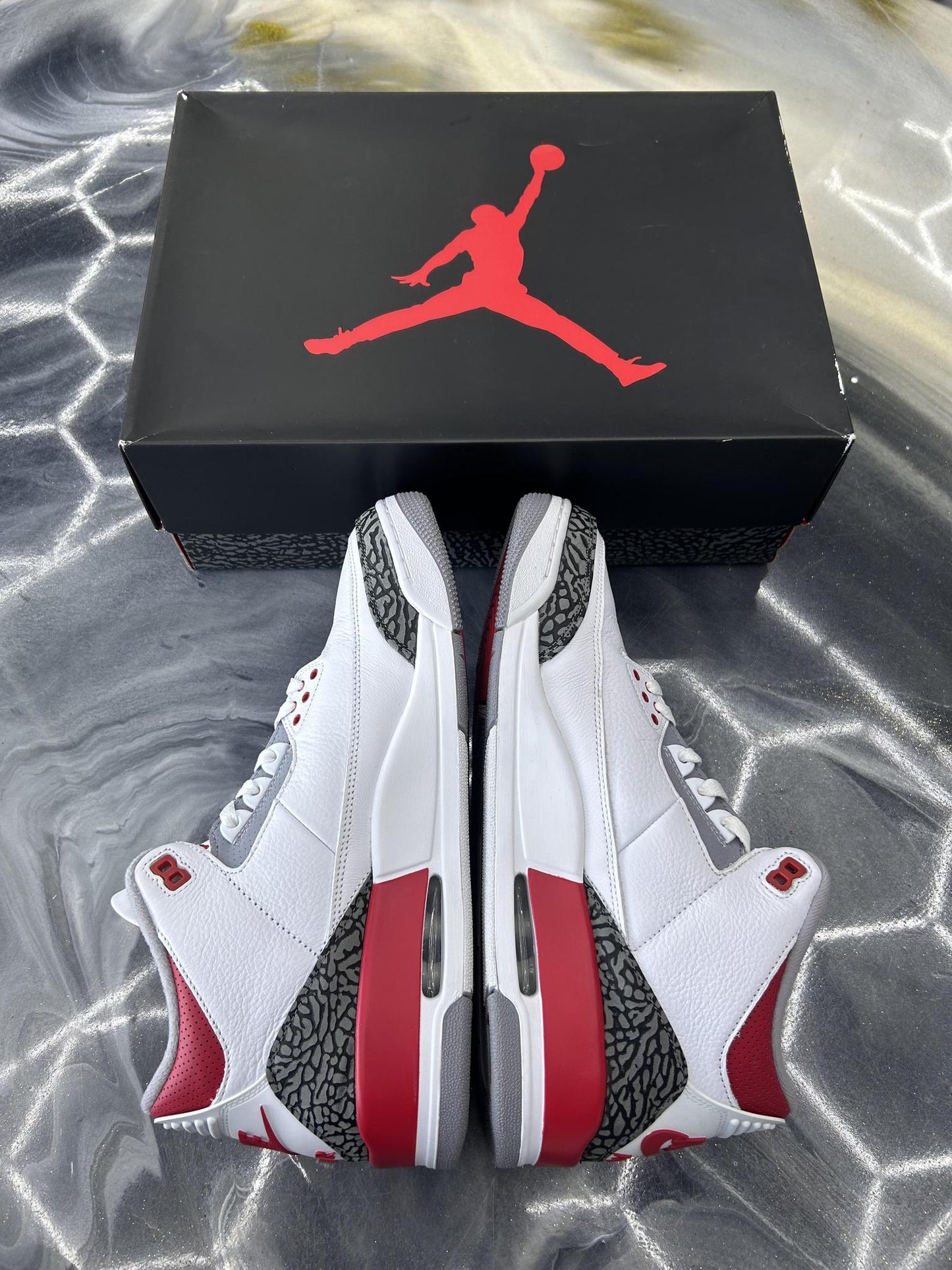 Jordan 3 "Fire Red" Used Size 12