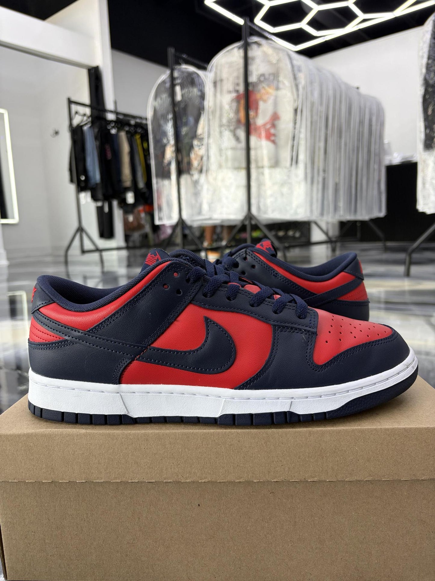 Nike Dunk Low "Red Obsidian" Used Size 12
