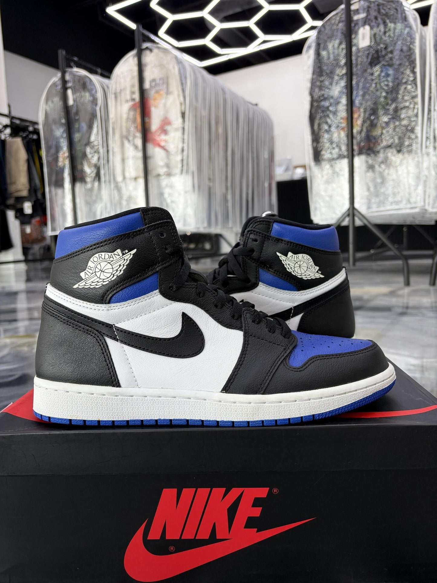 Jordan 1 "Royal Toe" Used Size 10