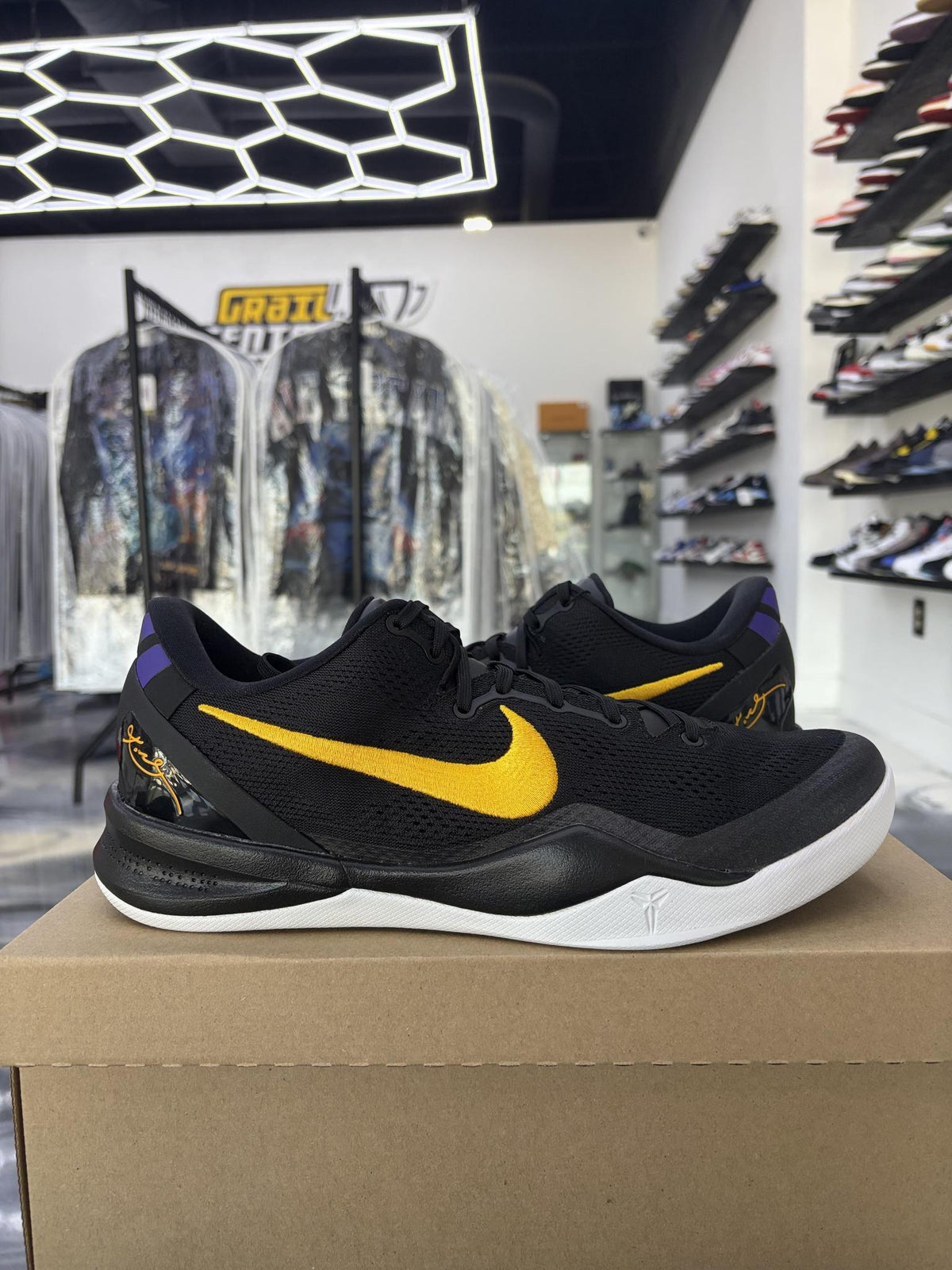 Nike Kobe 8 "Lakers Away" Used Size 11.5