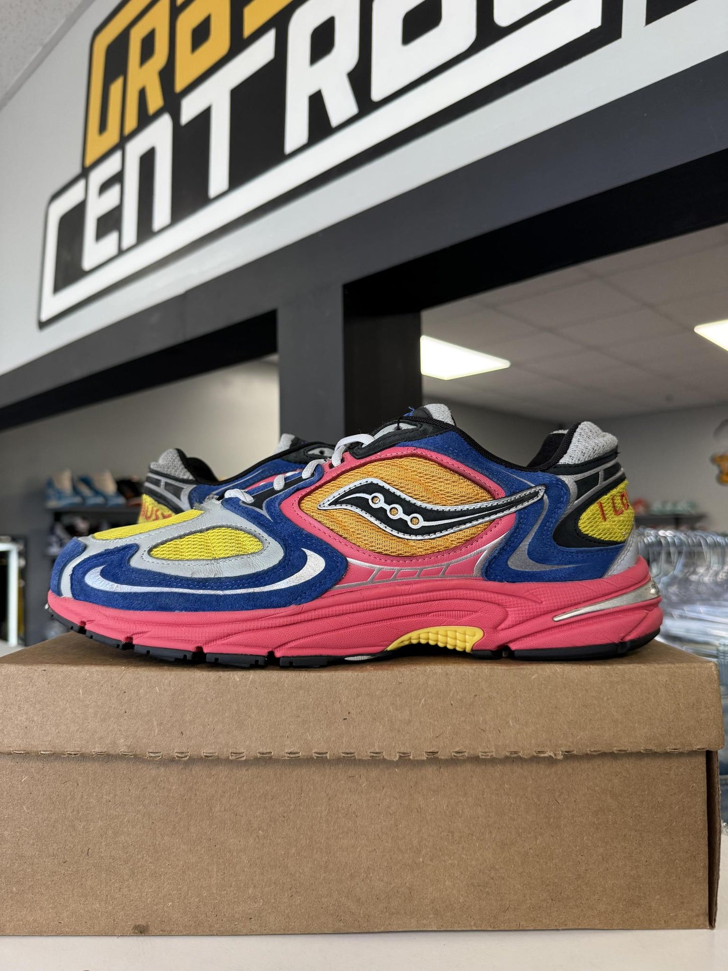 Saucony Grid Jazz 9 x Jae Tips "I Love You But Im Busy" Used Size 14